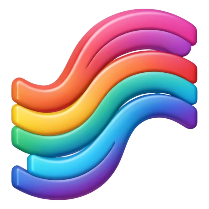 The word bestie in colorful colors  sticker