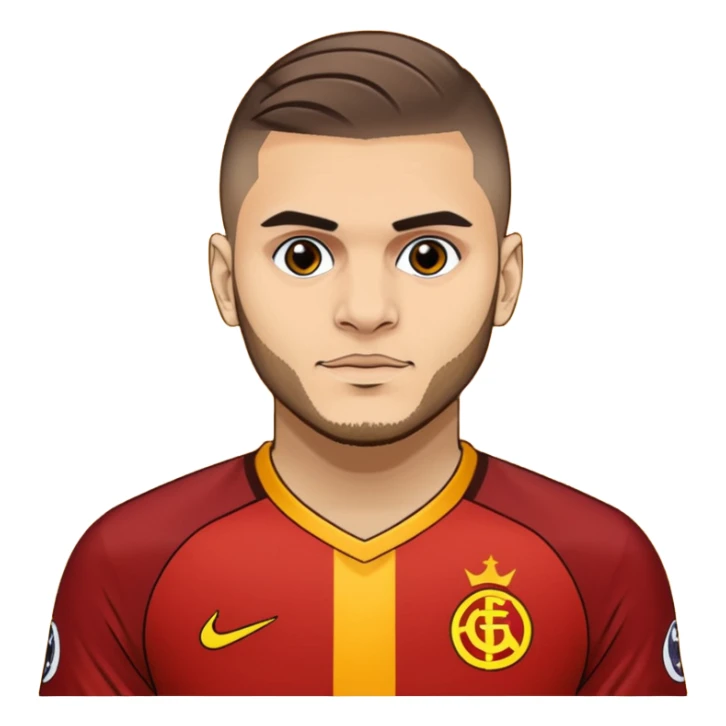 Mauro icardi Galatasaray formasıyla gol sevinci yapıyor sticker