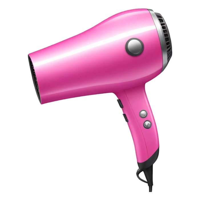aesthetic pink hair dryer sticker