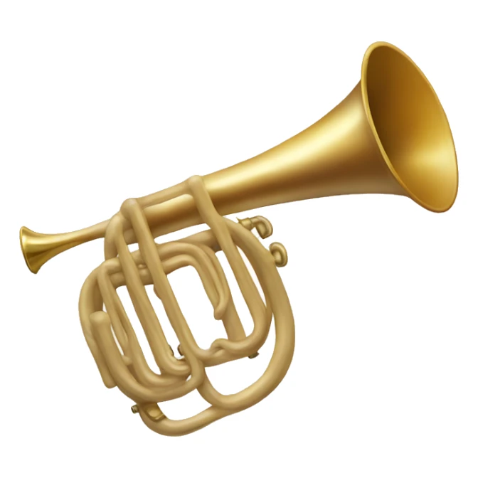 Ram's horn trumpet  sticker