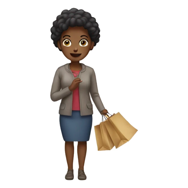 Women shopping  sticker