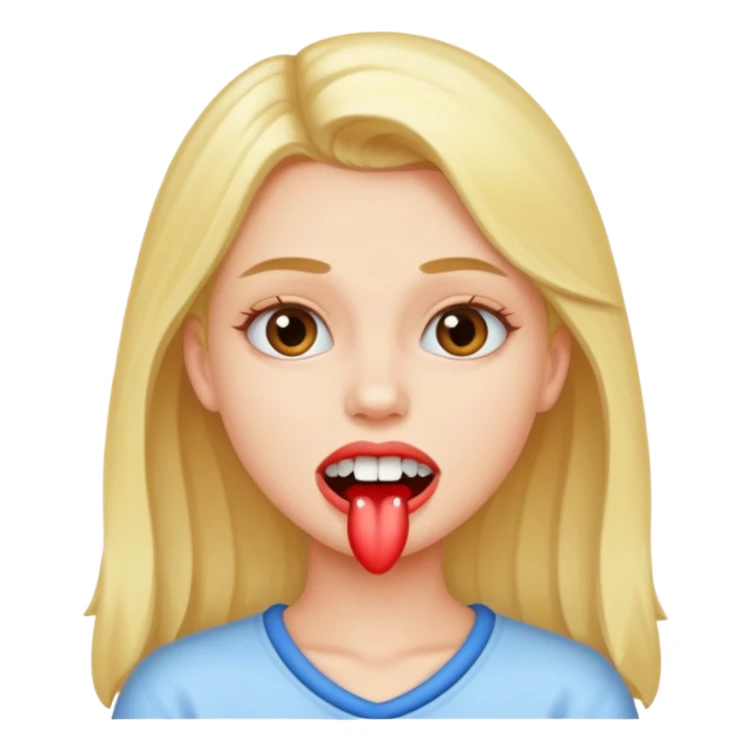 girl with a kissing tooth sticker