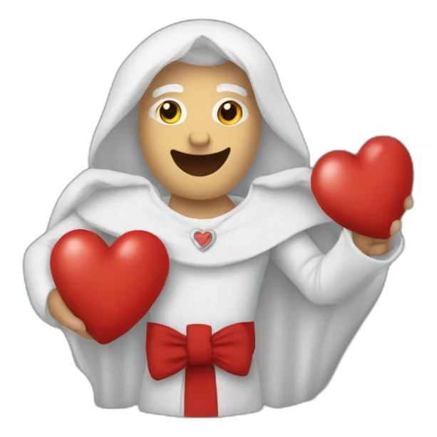 Coeur avec un doigts d'honneur sticker