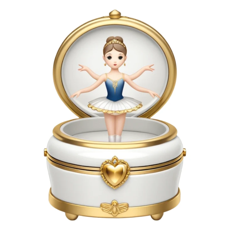 Ballerina Jewelry Music Box sticker