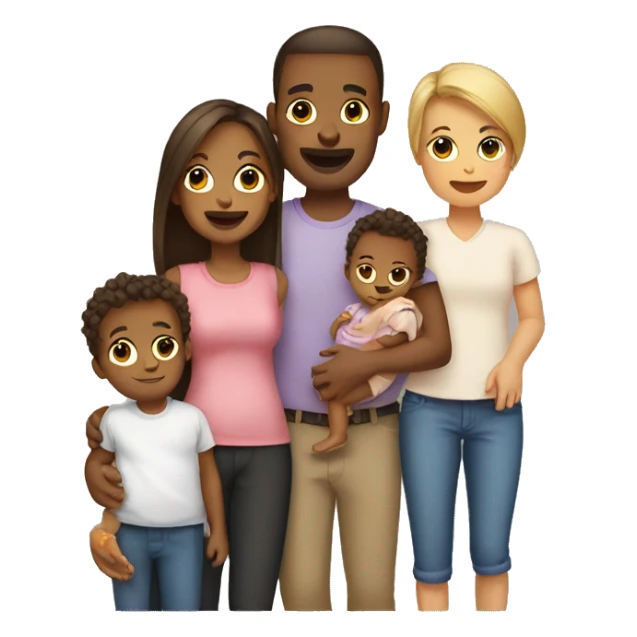 family with baby sticker