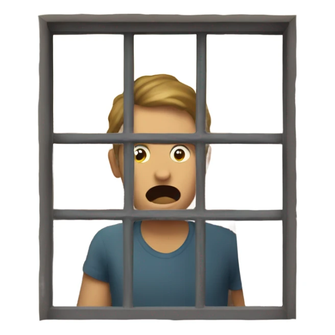 A person watching another person through a window from outside  sticker