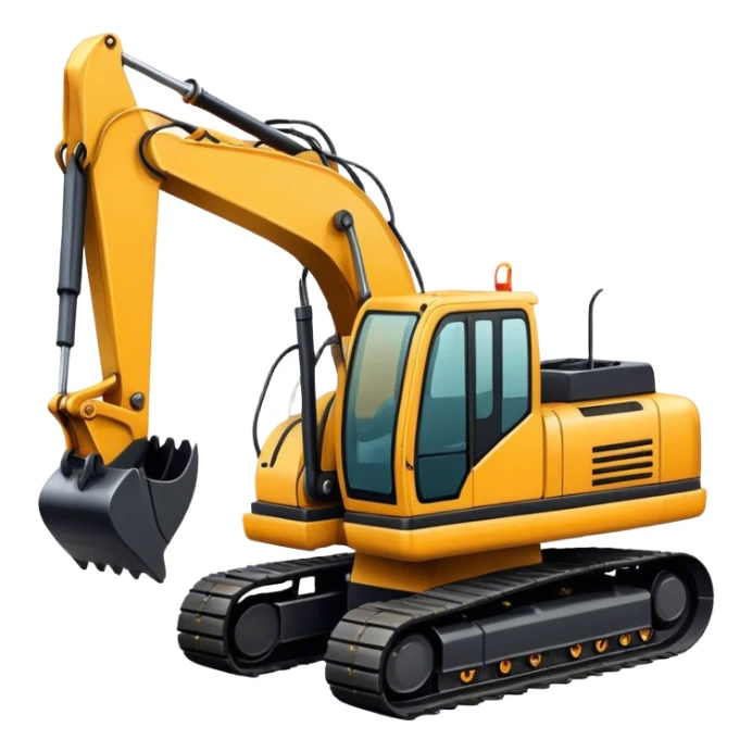 Excavator sticker