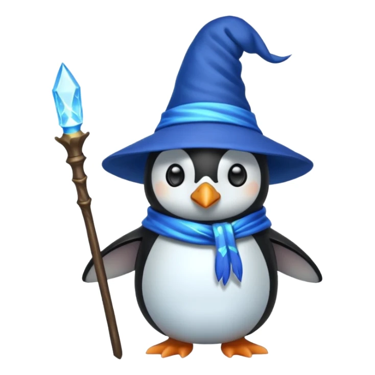 Penguin Wizard sticker