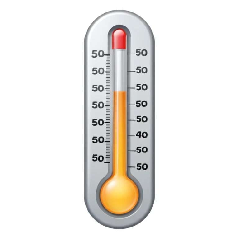 at a 45-degree angle backward and slightly to the right, the thermometer should be gray, like a mercury thermometer, and show 50+>C sticker