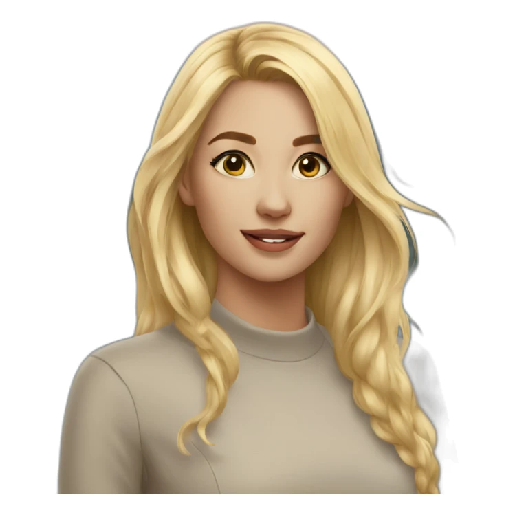 blonde beauty outdoors portrait sticker