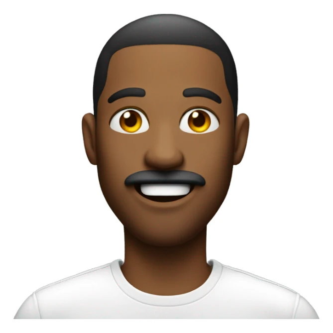 cool dude in white shirt with blunt in mouth sticker