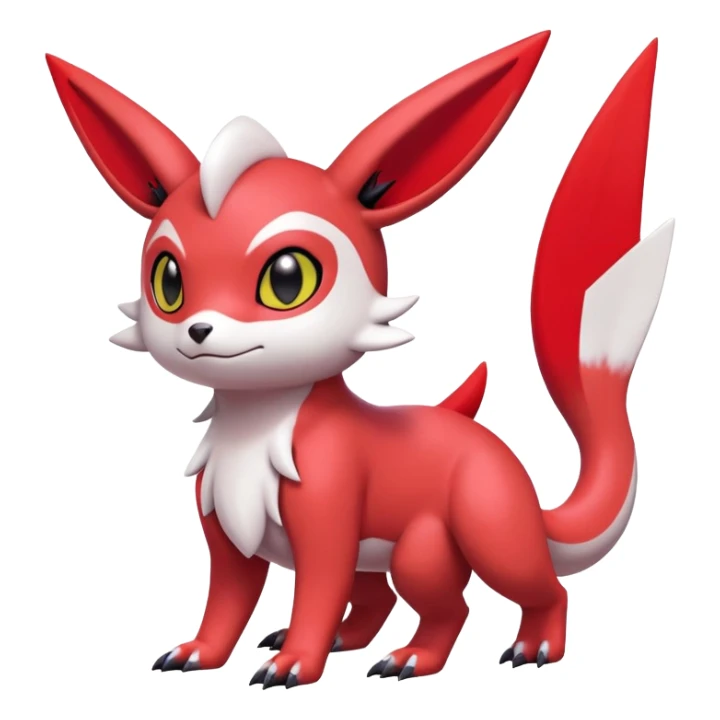  Cute Guilmon-Latias-Umbreon-Fakémon-hybrid-creature (full body)  sticker