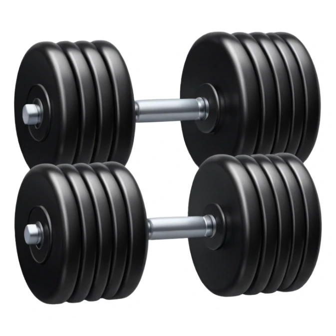 dumebell It should look like an apple emoji The same style and be black  sticker