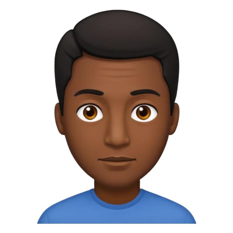 tall brownskin Black man with black hair sticker