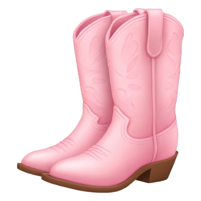 pastel pink cowgirl boots sticker