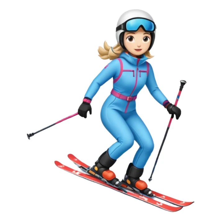 Woman Skiing, Matterhorn sticker