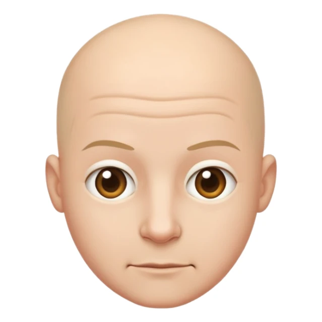 bald person sticker