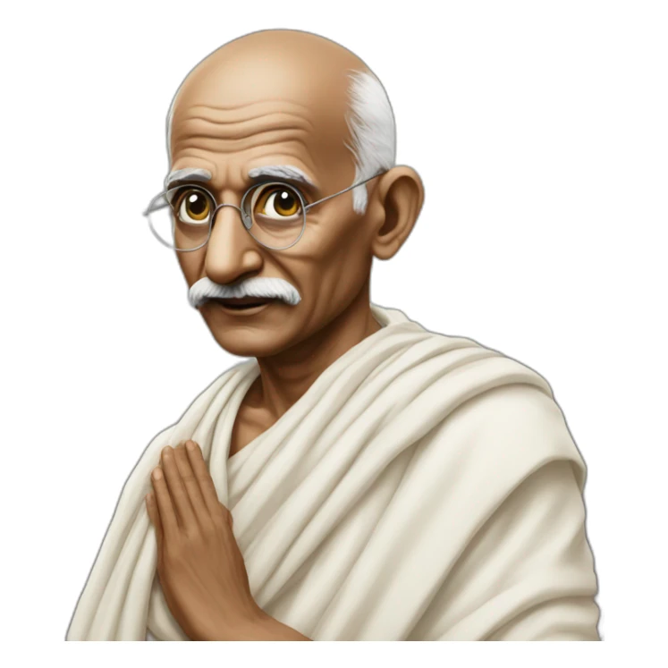 Gandhi ji eyes are money sticker