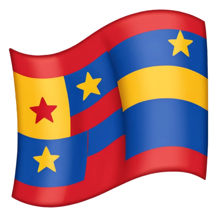 Create an emoji of independantists Guadeloupe flag sticker