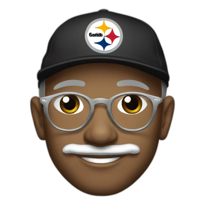 Gandhi Pittsburgh steelers cap sticker