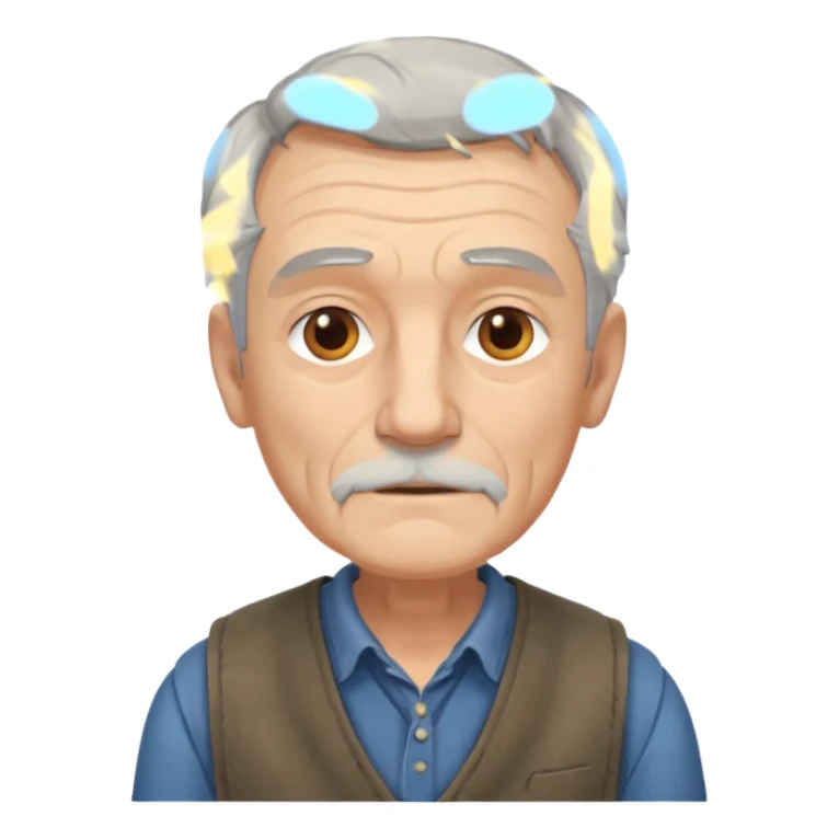 1800's europian Old male sticker