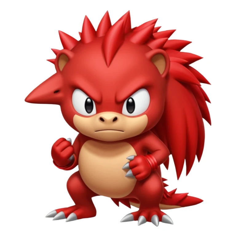 Sonic the hedgehogs friend knuckles sticker