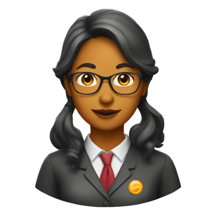 A woman fox as a teacher sticker