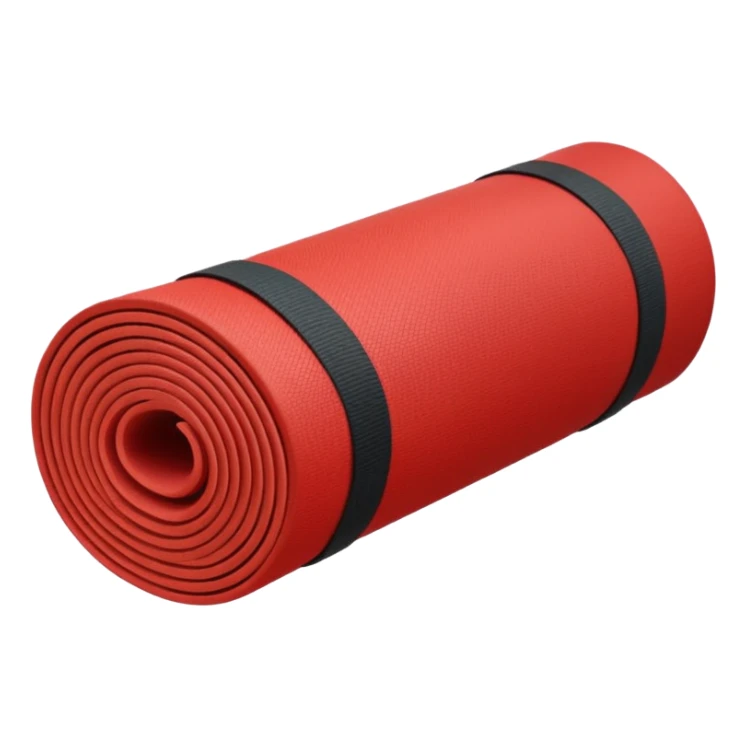 Small yoga mat red sticker