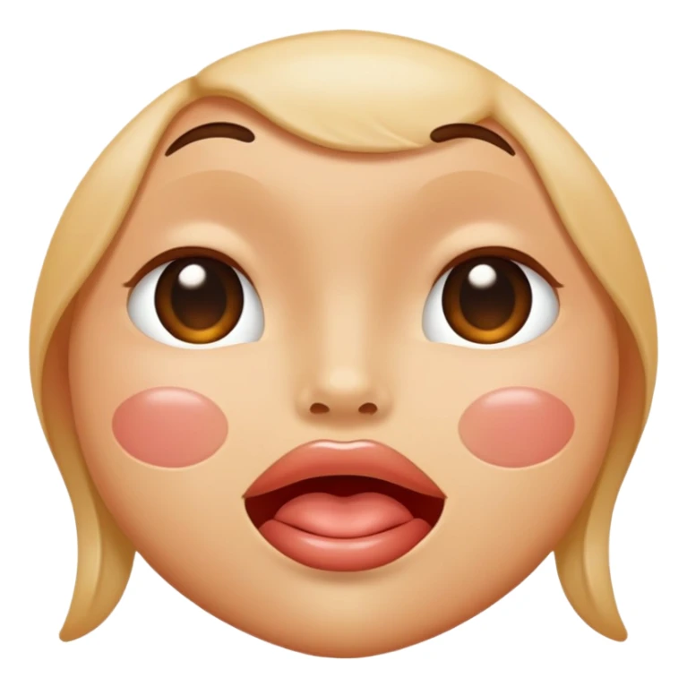 Cara de amor con saliba sticker