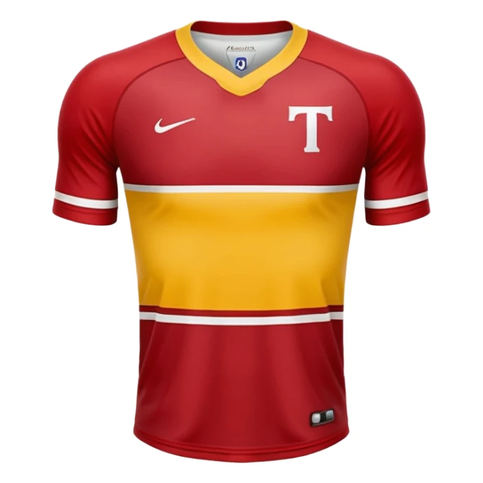 red, yellow, white titan jersey sticker