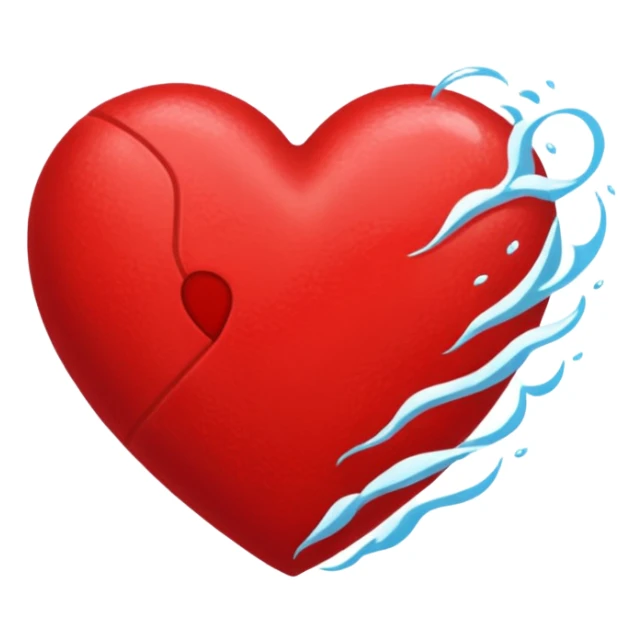 Natación  y voley en un corazón de color  sticker