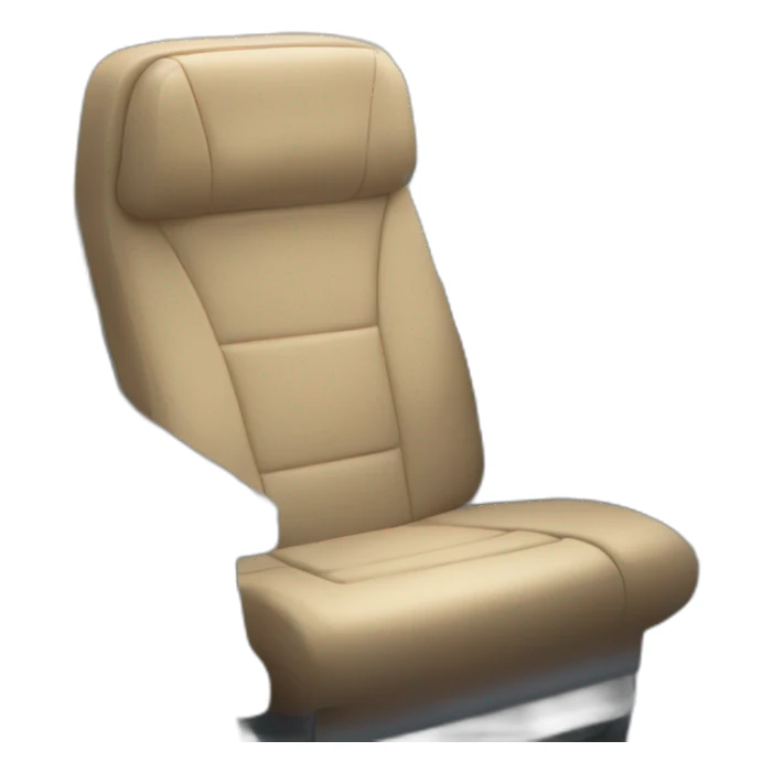 Airplane seat with glass champagne in it sticker