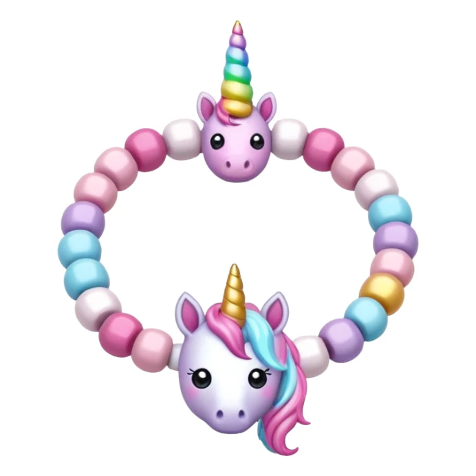 Kawaii decora unicorn bracelet sticker