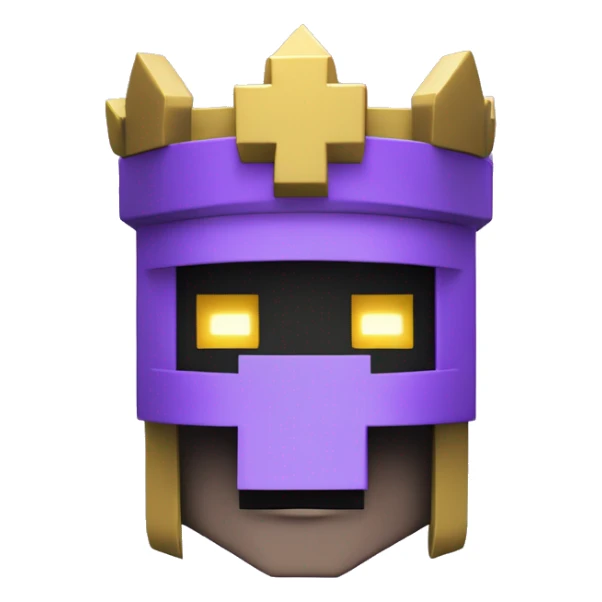 ethelmc minecraft server, E as logo with purple background and a crown, aoy sticker
