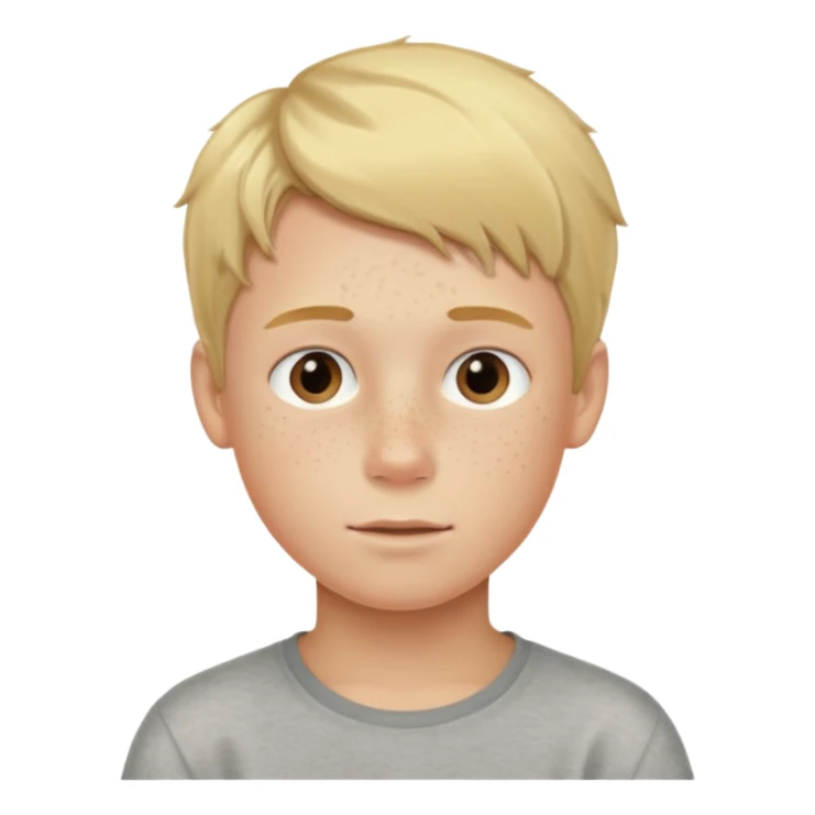 hassidic young boy blond freckles sticker