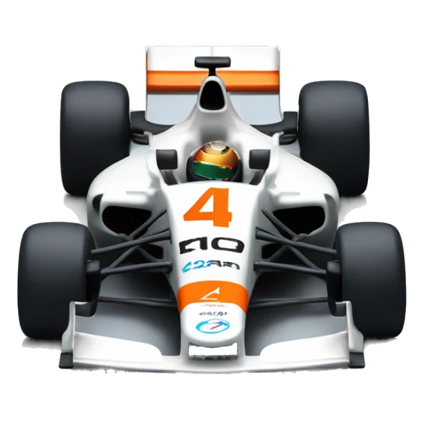  mclaren formula 1 car with number 4 sticker