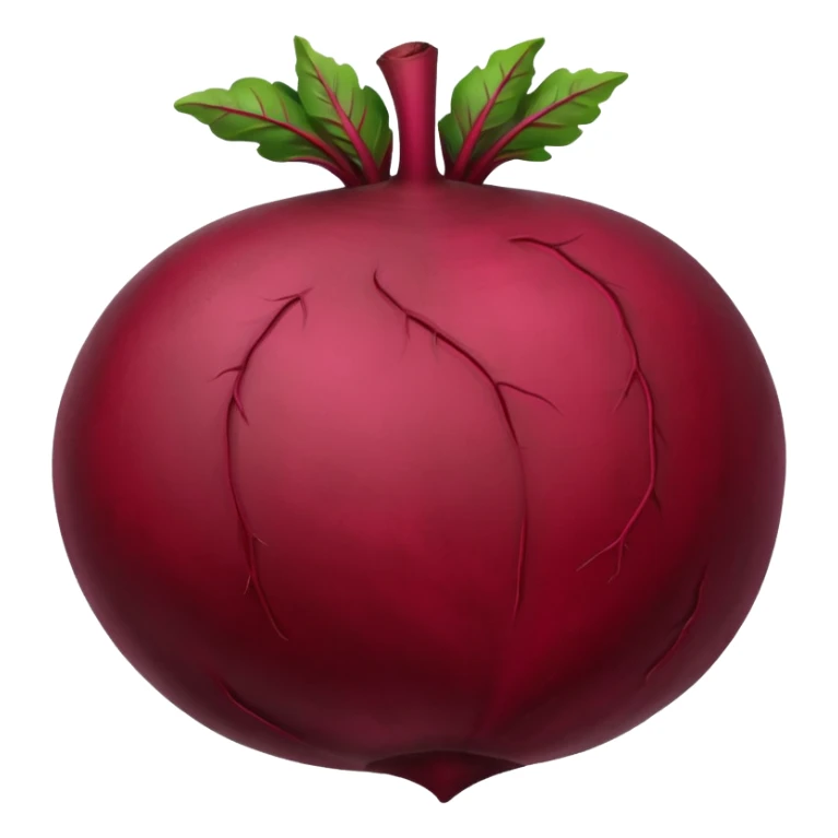 single whole red beet, no bowl sticker