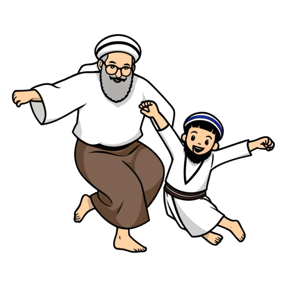 Israeli rabbi kicking out Palestinian kid  sticker