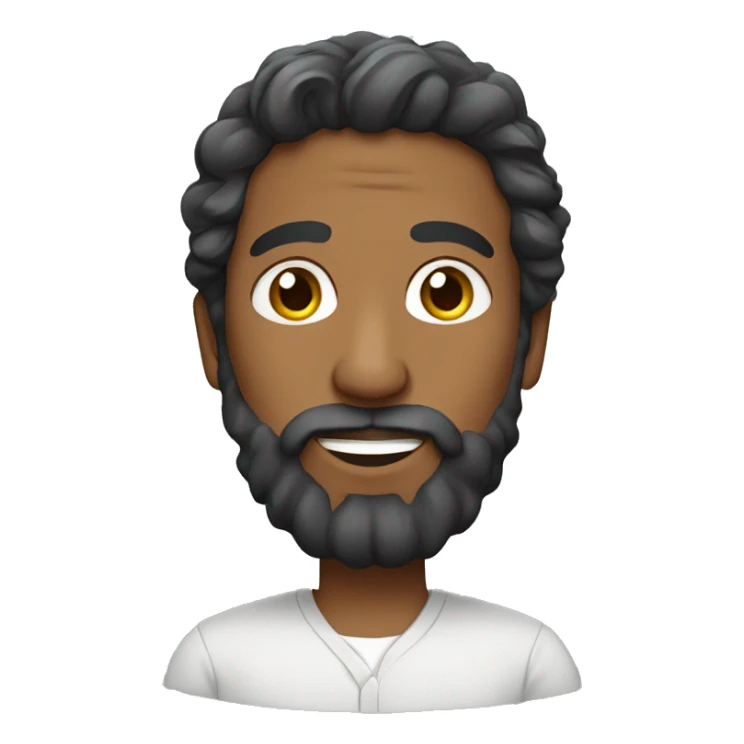 Bengali Man with beard and wavy hair sticker