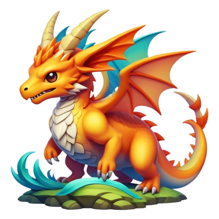 Epic legendary complex detailed gradients aesthetic-scenery-Fakémon-creature sticker