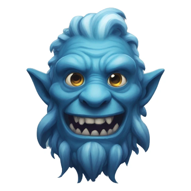burping firbolg spectral giant blue sticker