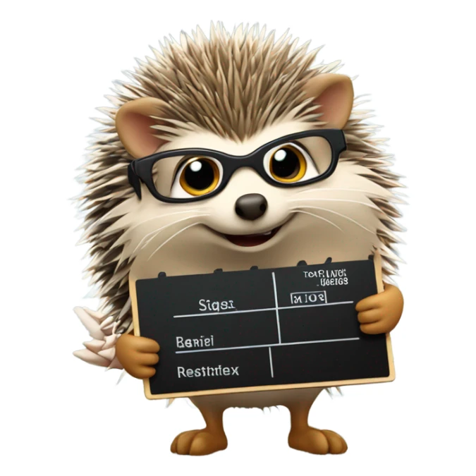 hedgehog movie director sticker
