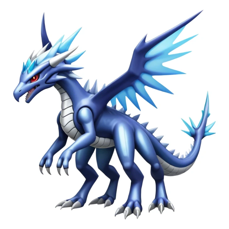  Cool Edgy Shiny Ethereal Legendary Digimon-Dialga-Palkia-hybrid full body sticker