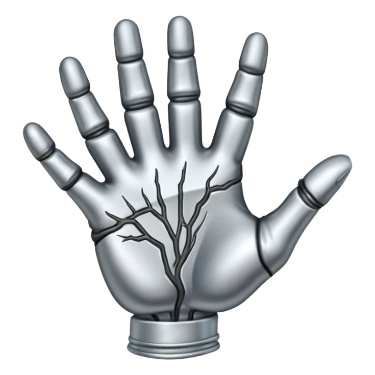 strong heavy metal hand ich liebe dich geste sticker