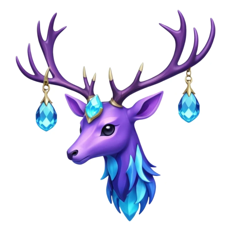 Pokemon legendary cian and purple crystal xerneas sticker