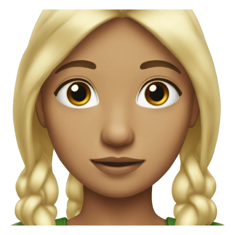 an elf girl blonde hair sticker