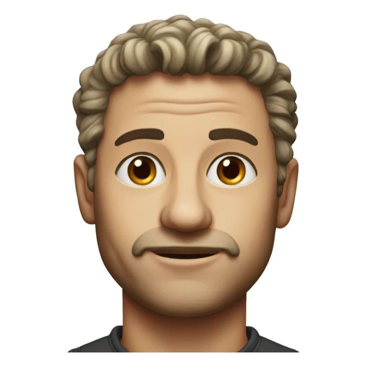 realistic portrait of a man sticker