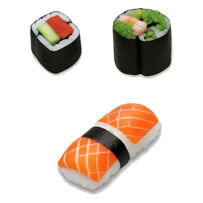 sushi that looks real sticker