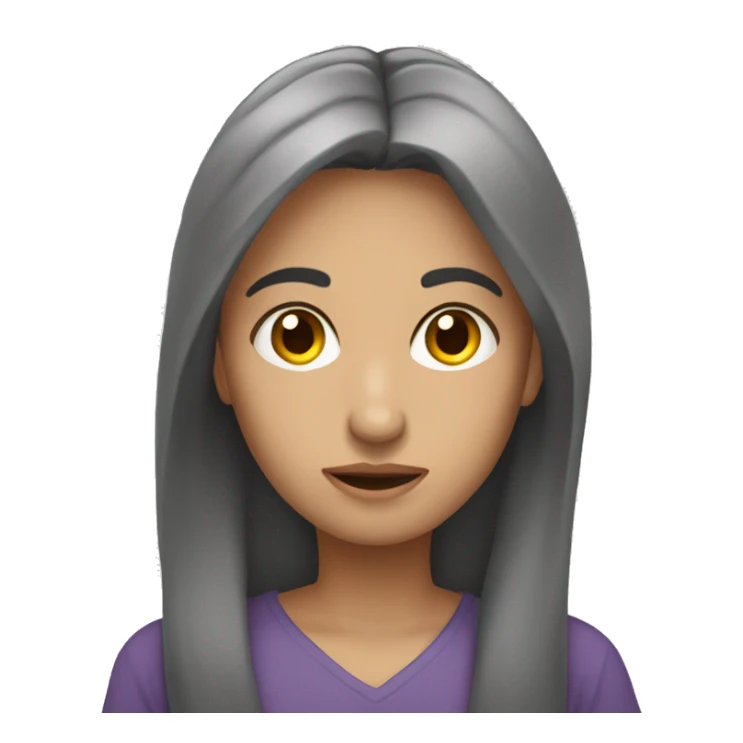 Una persona enojada pero a la vez triste sticker