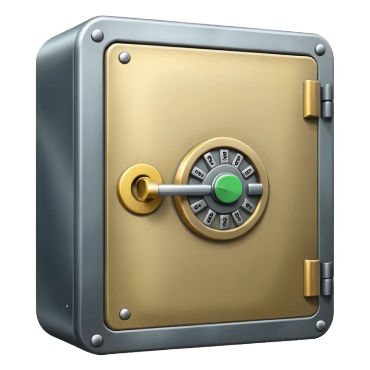 Locked bank vault sticker